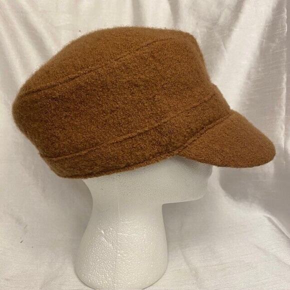 Scala Pronto Wool Knit Cadet Lined Hat Camel Brown with Structured Brim - Picture 1 of 7